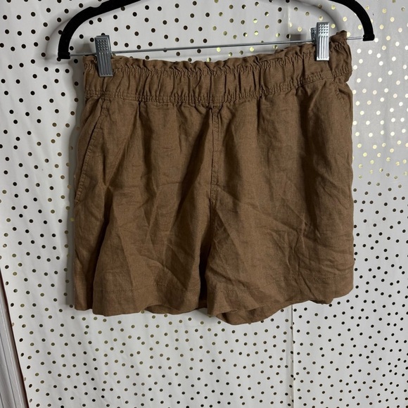 H&M Brown Linen Shorts - Picture 1 of 6